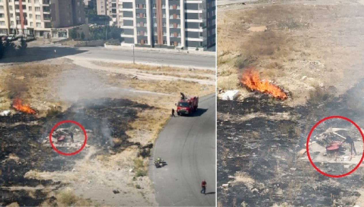 yangin cikardi alevlere ragmen salca karistirmaya devam etti GkPN2eaI